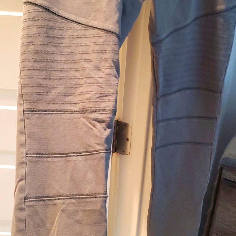Taupe Moto Leggings